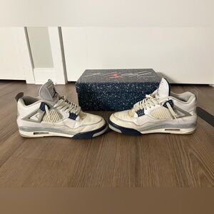 NIKE JORDAN 4 MIDNIGHT NAVY SIZE 10.5 MEN 100% AUTHENTIC GOAT TAG